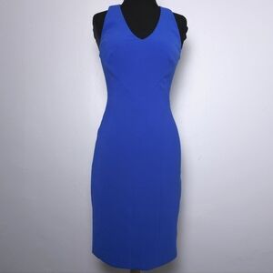THEIA fully Lined Coctail Dress Blue Size 2